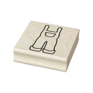 Carimbo De Borracha Bebês - Overalls