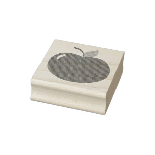 Carimbo De Borracha Bela Maçã de Seu Cartoon de Diversão