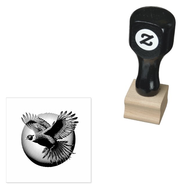 Carimbo De Borracha Belo Galo de Faisão (Carimbado)