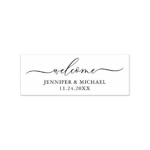 Carimbo De Borracha Bem-vindo