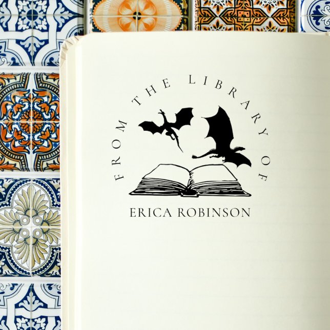 Carimbo De Borracha Biblioteca de Nomes Personalizados do Livro de Dra (Criador carregado)