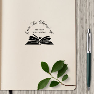 Carimbo De Borracha Biblioteca Personalizada de Script em Negrito do V