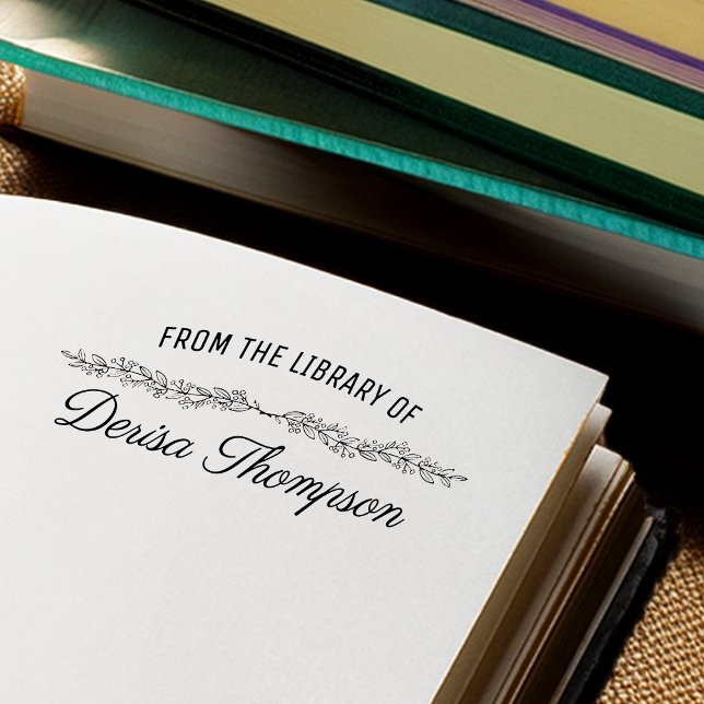 Carimbo De Borracha Bibliotecários de Personalizados (From the Librarians of Personalized Rubber Stamp)