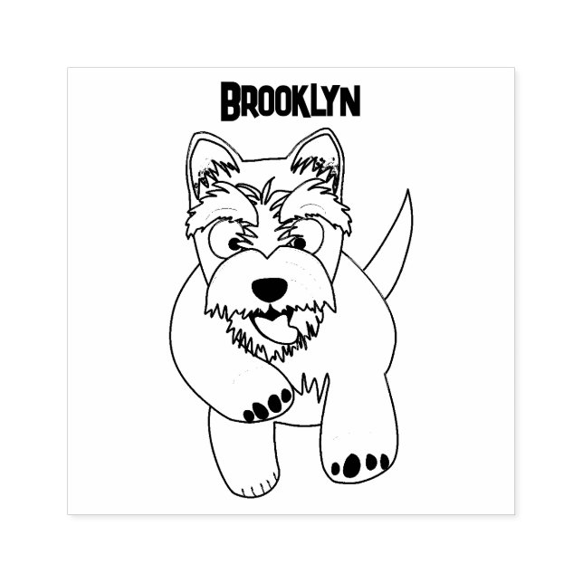 Carimbo De Borracha Bicho branco-branco da rodovia oeste terrivel (Impressão)