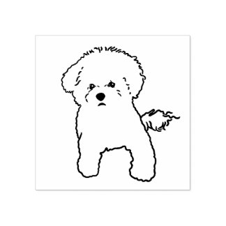 Carimbo De Borracha Bichon Dog Stamp
