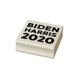 Carimbo De Borracha Biden Harris 2020 bold text