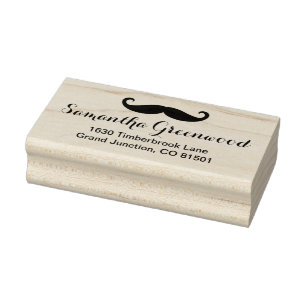 Carimbo De Borracha bigode / bigode / Schberbart + seu nome