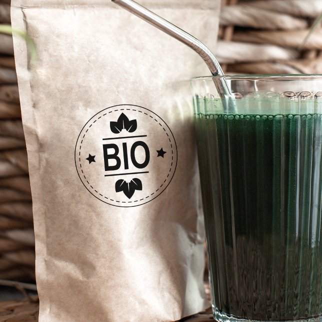 Carimbo De Borracha Bio Produto Simples, Ecológico (Criador carregado)