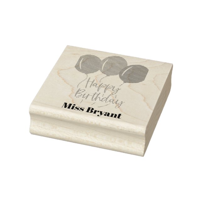 Carimbo De Borracha Birthday Balloon (Carimbo)