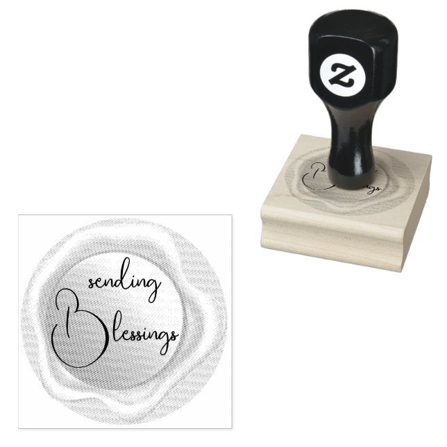 Carimbo De Borracha Blessings (Carimbado)