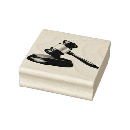 Carimbo De Borracha Bloco de gavel e som