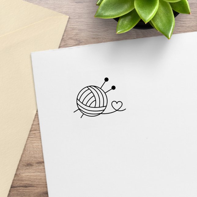 Carimbo De Borracha Bola de Fio de Tricô Lealdade Ganhe Uma Grátis 1x1 (Criador carregado)