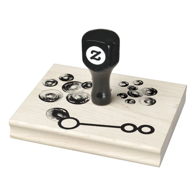 Carimbo De Borracha Bolhas de Sabão do Arco-íris soprando Wand (Carimbo)