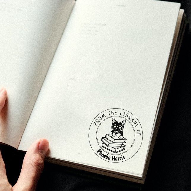 Carimbo De Borracha Bombaim Cat, Livro Da Biblioteca De (Criador carregado)