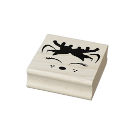 Carimbo De Borracha Bonita Carinha de Rebelde de Natal