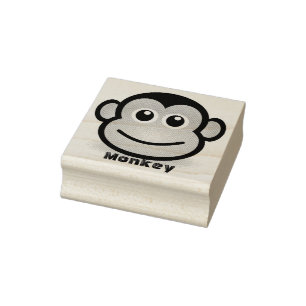 Carimbo De Borracha Bonito Cartoon Mackey Face
