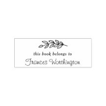 Bonito "Este Livro Pertence a" Botânico