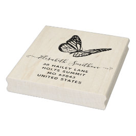 Carimbo De Borracha   Borboleta Animal Pessoal Elegante Fofo Papelaria