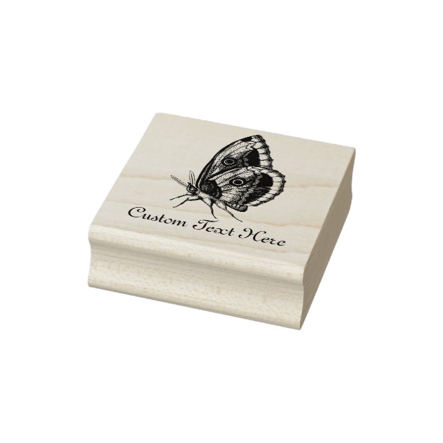 Carimbo De Borracha Borboleta Personalizada #3 (Carimbo)