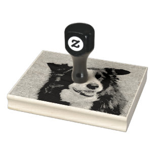 Carimbo De Borracha Border Collie