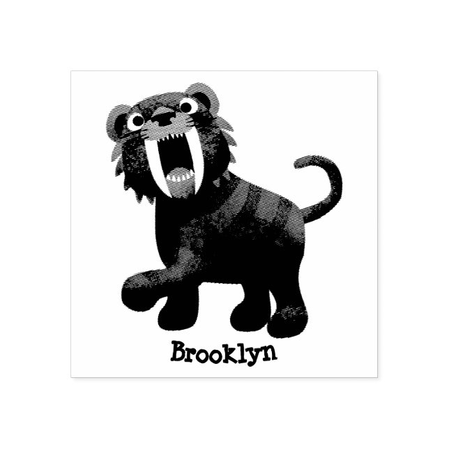 Carimbo De Borracha Borracha de Tigre Smilodon Borracha S (Impressão)