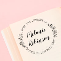Botânica Arredondada Personalizada Da Biblioteca D