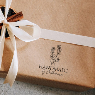 Carimbo De Borracha Botânico Fabricado por (nome personalizado)