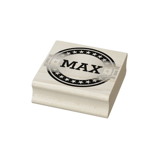 Carimbo De Borracha Botão/faixa - Estrelas cinzas brancas + SEU (Carimbo)