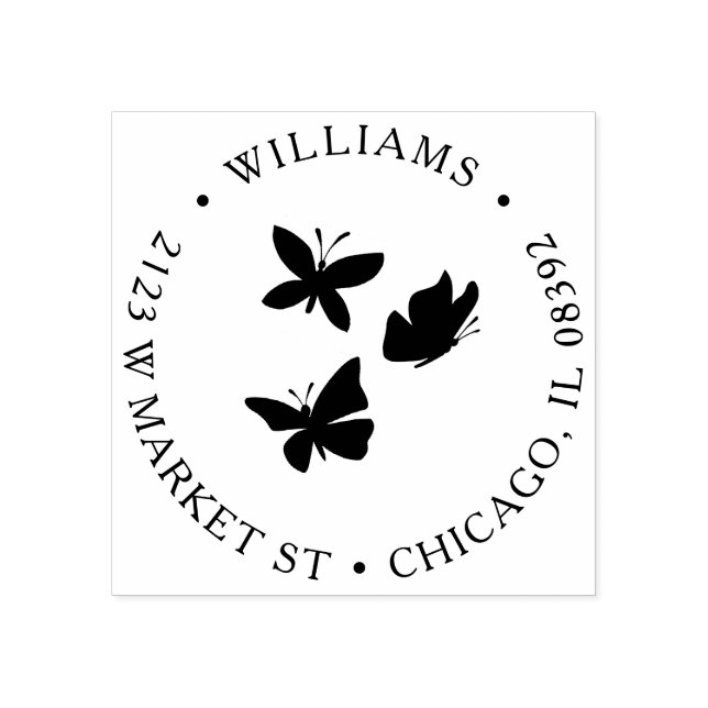 Carimbo De Borracha Botões Personalizados Nome da Ronda e Endereço de  (Impressão)