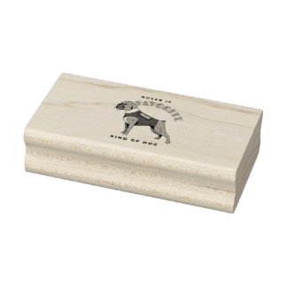 CARIMBO DE BORRACHA BOXER IS FAVORITE KIND OF DOG