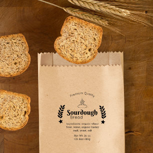 Carimbo De Borracha Bread Bakery de Pão Moderno Minimalista