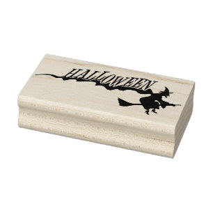 Carimbo De Borracha Bruxa de Halloween