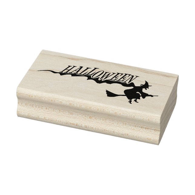 Carimbo De Borracha Bruxa do Halloween (Carimbo)