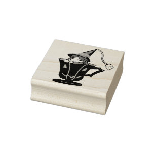 Carimbo De Borracha Bruxa do Teacup