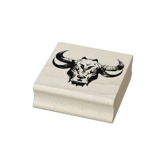 Carimbo De Borracha Bull personalizável