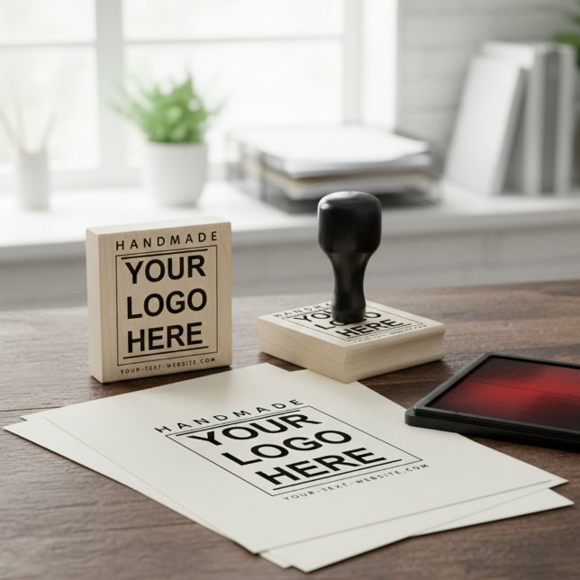 Carimbo De Borracha Business Logo & Handmade Website | Custom Brand  (Logo stamps are rubber stamps designed to have a logo engraved on them for brand)