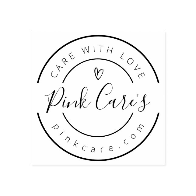 Carimbo De Borracha Business Name, Slogan and Website  (Impressão)