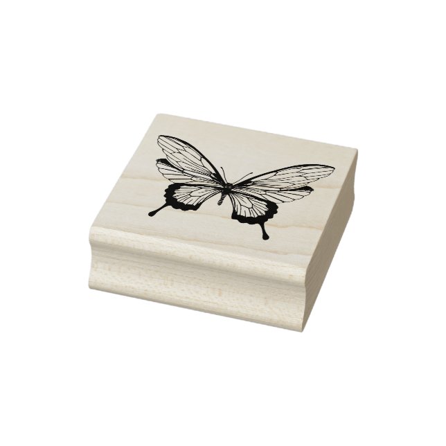Carimbo De Borracha Butterfly Rubber Stamp (Carimbo)