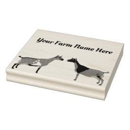 Carimbo De Borracha Cabra Leiteira Nigeriana Personalizada