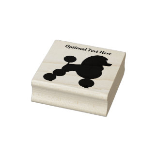Carimbo De Borracha Cachorro de Poodle Personalizado