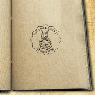 Carimbo De Borracha Cachorro de Touro Cachorro