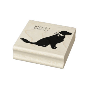 Carimbo De Borracha Cachorro do Retriever do ouro