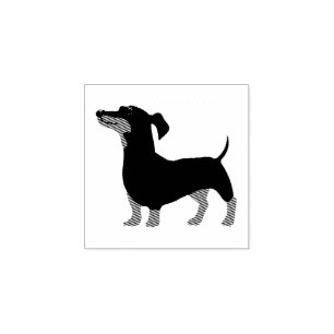 Carimbo De Borracha Cachorro Filhote Bebê Mais Fofo Dachshund