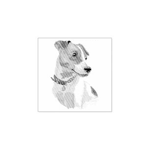 Carimbo De Borracha Cachorro Filhote Bebê Mais Fofo Jack Russell