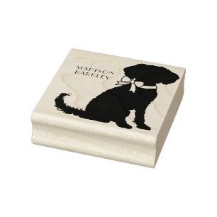 Carimbo De Borracha Cachorro Filhote Schnoodle