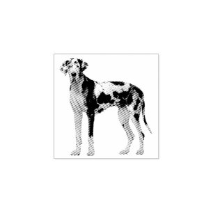 Carimbo De Borracha Cachorro Puppy Putest Black White Dane