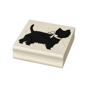 Carimbo De Borracha Cachorro Terrier West Highland