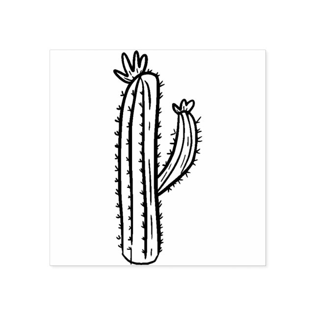 Carimbo De Borracha Cactus Scrapbooking (Impressão)