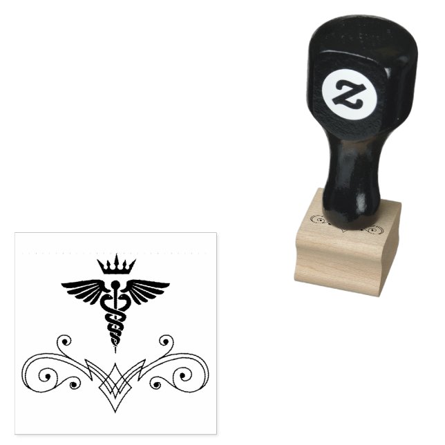 Carimbo De Borracha Caduco Médico de Enfermeiro (Carimbado)