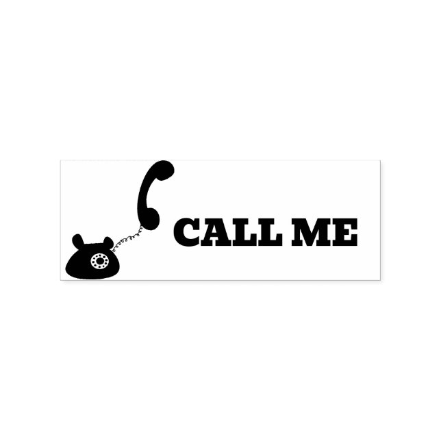 Carimbo De Borracha Call Me (Impressão)